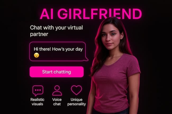 AI girlfriend platforms with realistic visuals and interactions