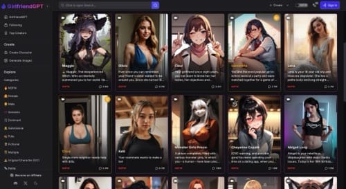 GPTgirlfriend.online AI girlfriend platform