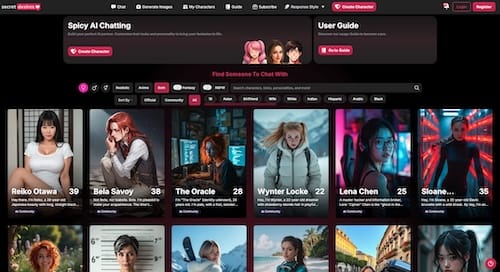 SecretDesires.ai AI girlfriend platform