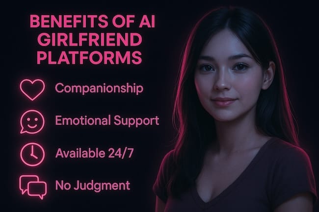 AI girlfriend providing companionship and emotional support